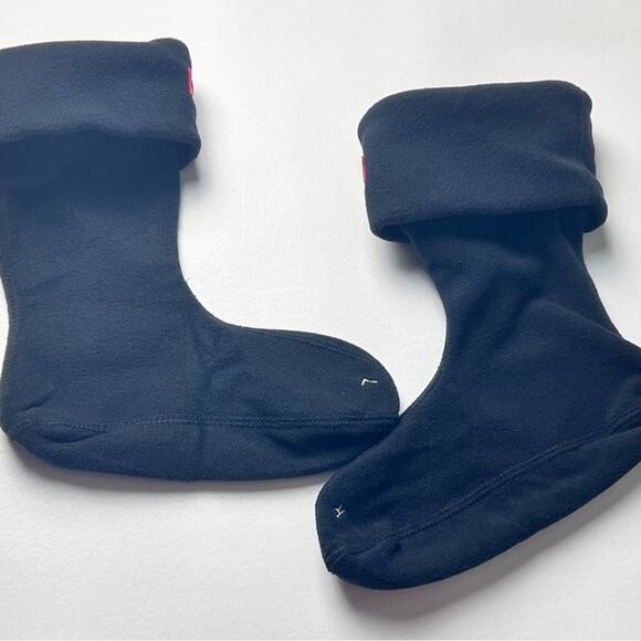 The perfect Hunter Boots Women Accessory Short Boots Black Fleece Socks Sz L - Picture 2 of 8